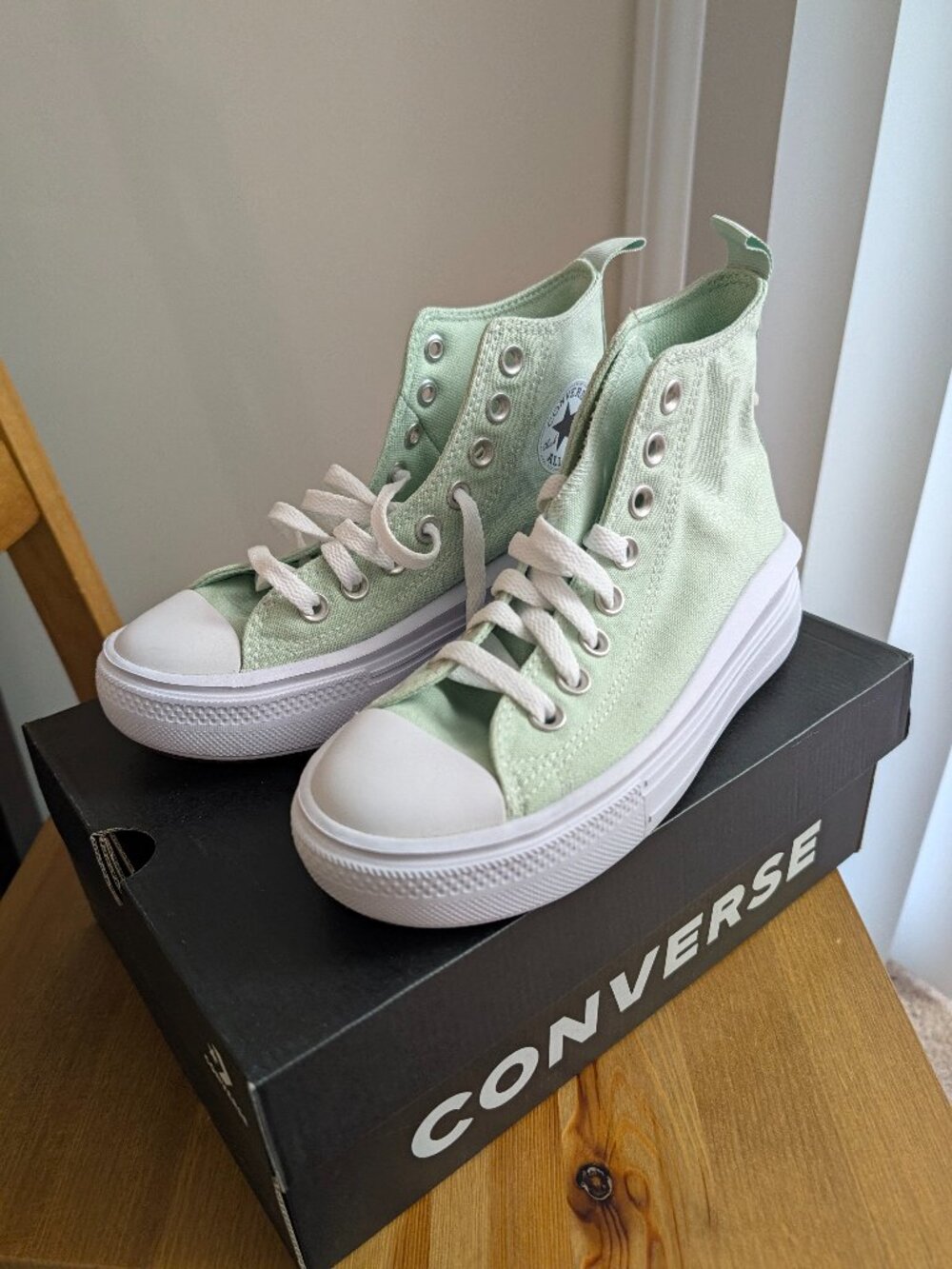 Converse Chuck Taylor All Star Move Platform High GS 'Sticky Aloe'